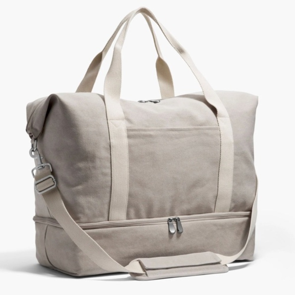 Lo & Sons Catalina Deluxe Large - Dove Grey Organic Canvas - Like New!